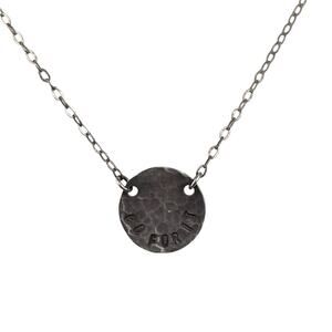 Go For It Small Pendant BadBad Sterling Silver Necklace 18" Chain